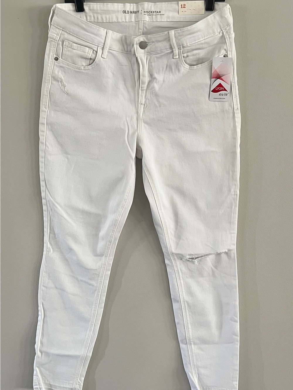 Old Navy White Skinny Rockstar Jeans